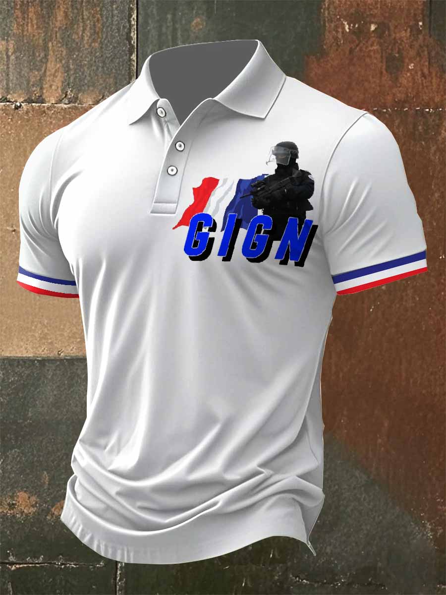 Polo À Manches Courtes Pour Homme De La Gendarmerie Nationale
