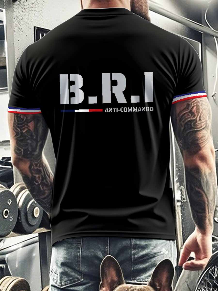 T-Shirt Imprimé À Manches Courtes Pour Homme