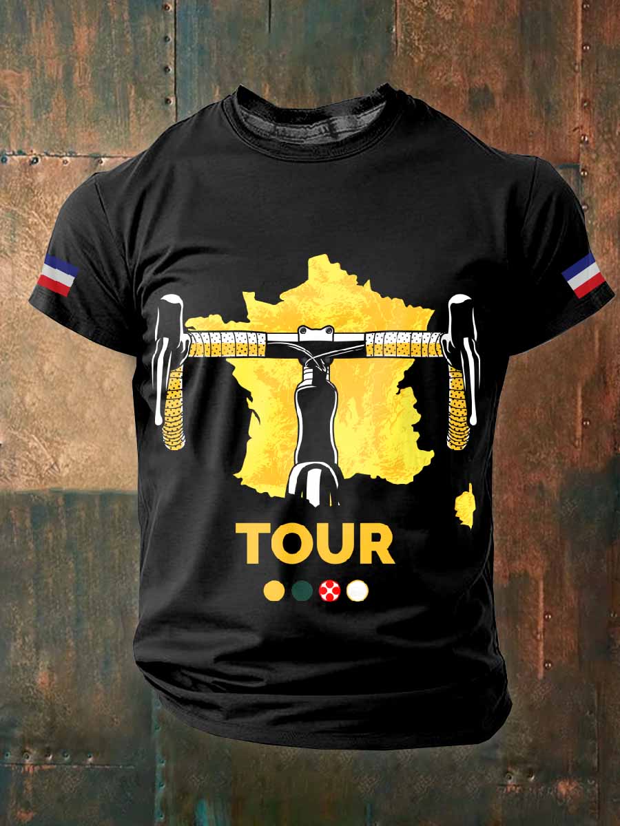 T-Shirt À Manches Courtes Tour De France Pour Homme