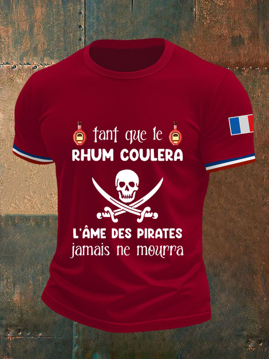 T-shirt à manches courtes Tant Que Le Rhum Coulera Homme