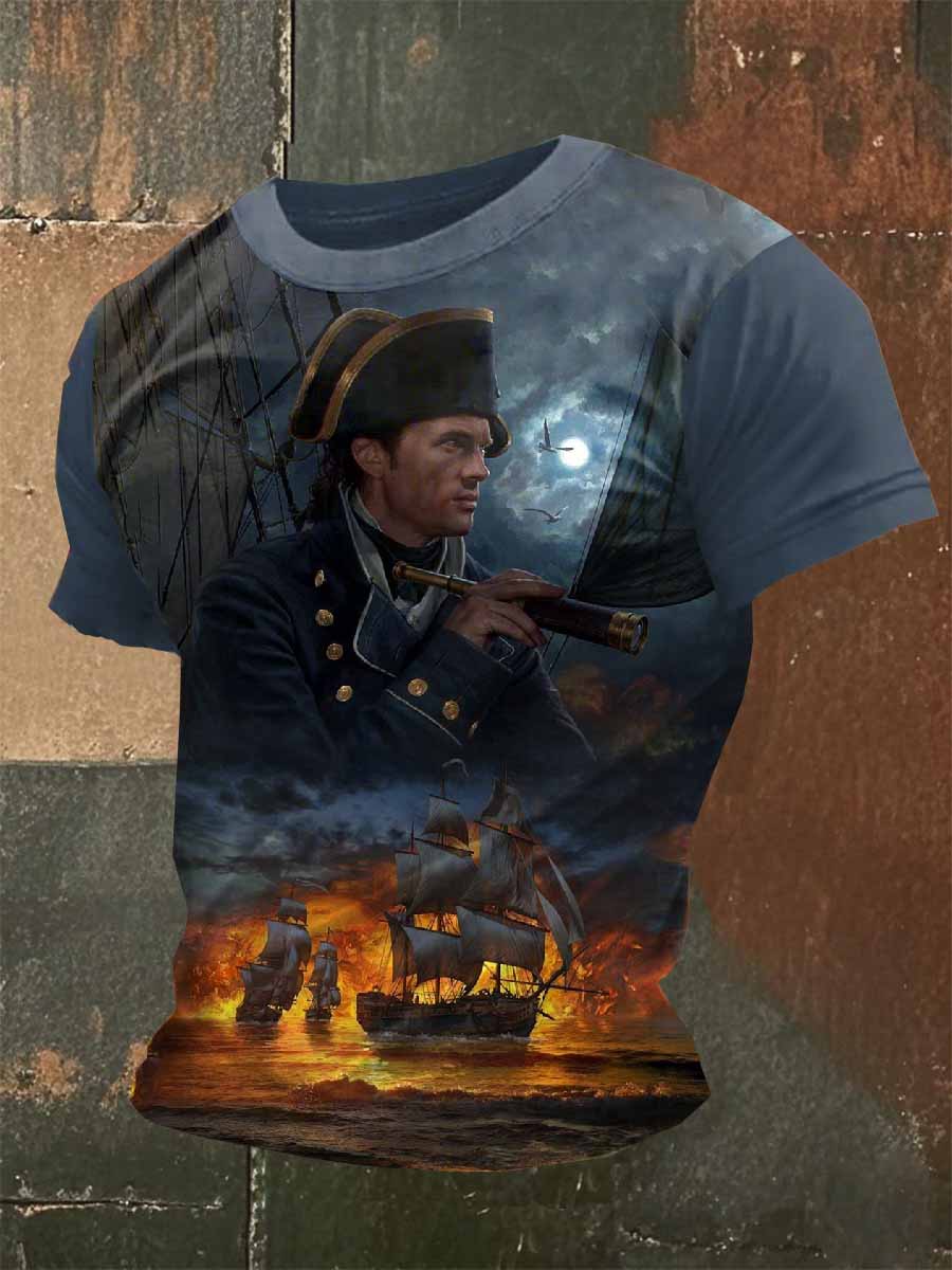 Homme Vintage Napoleon T-shirt décontracté