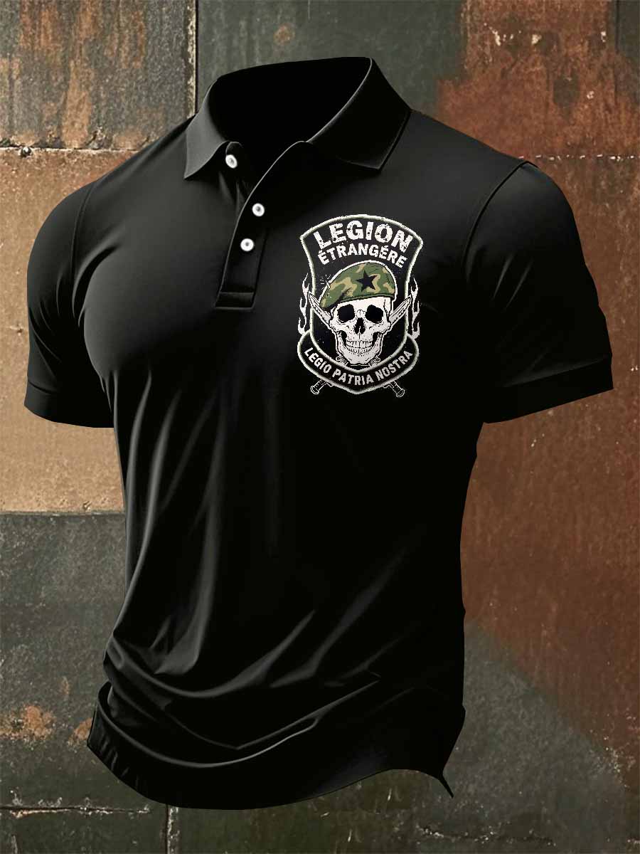 Polo Vintage Légion Étrangère Homme Imprimé