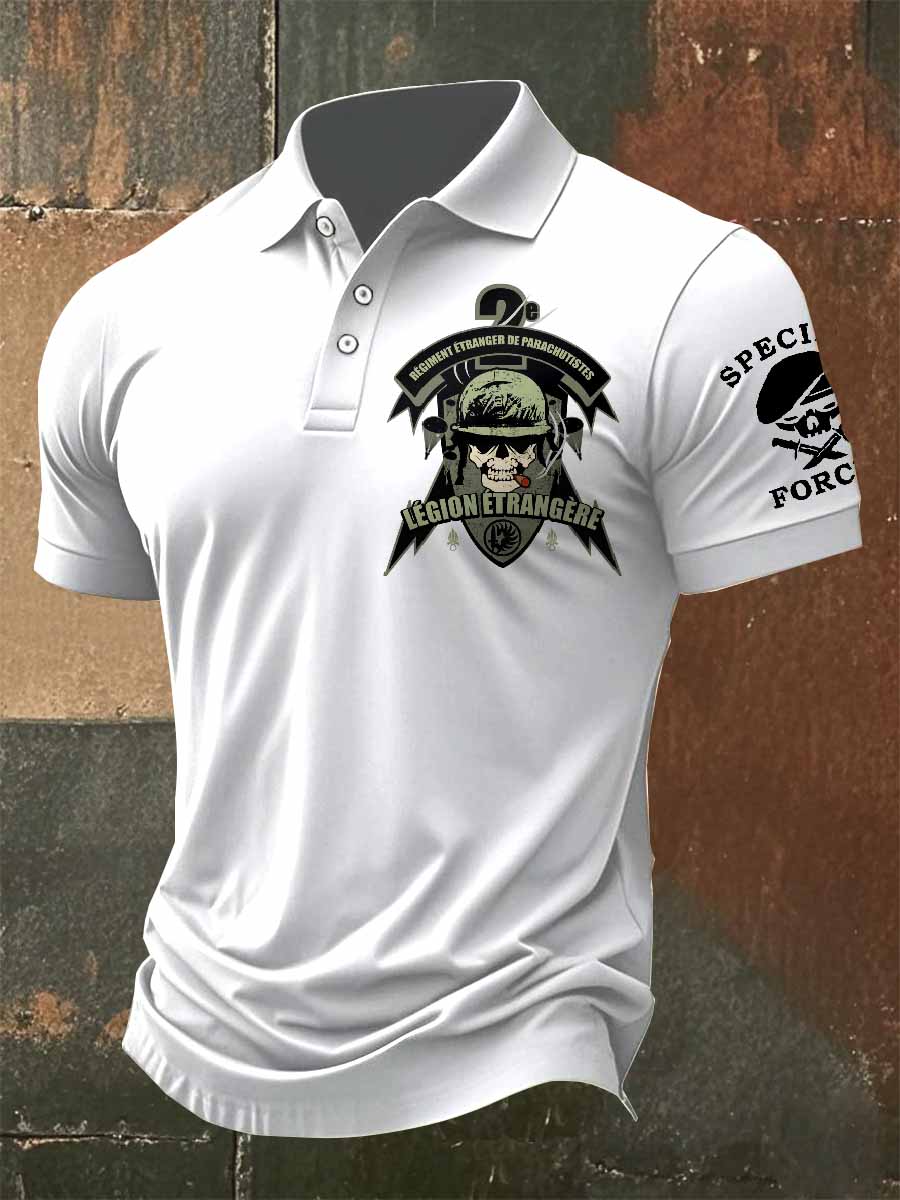 Polo Vintage Légion Étrangère Homme Imprimé