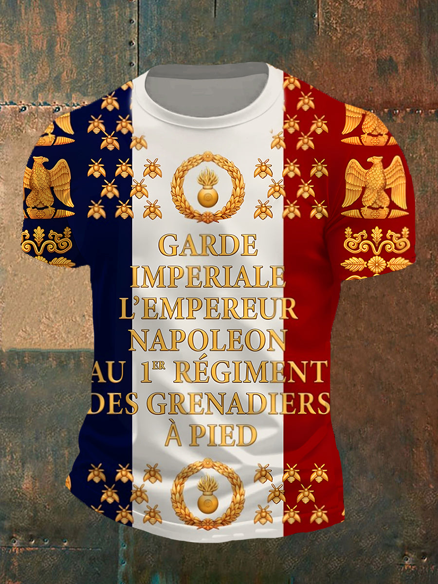 Men's French Napoleon Casual T-Shirt