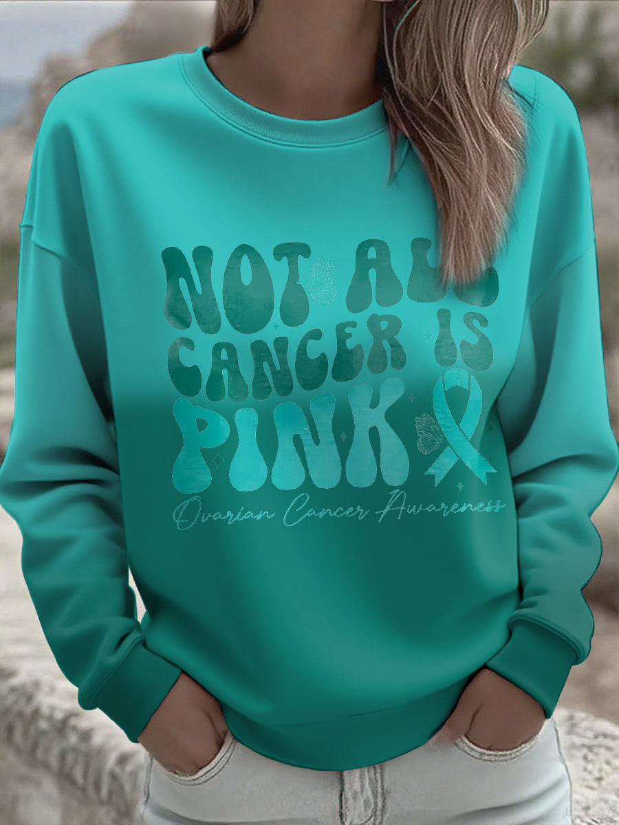 Women's Ovarian Cancer sensibilisation Sweatshirt imprimé