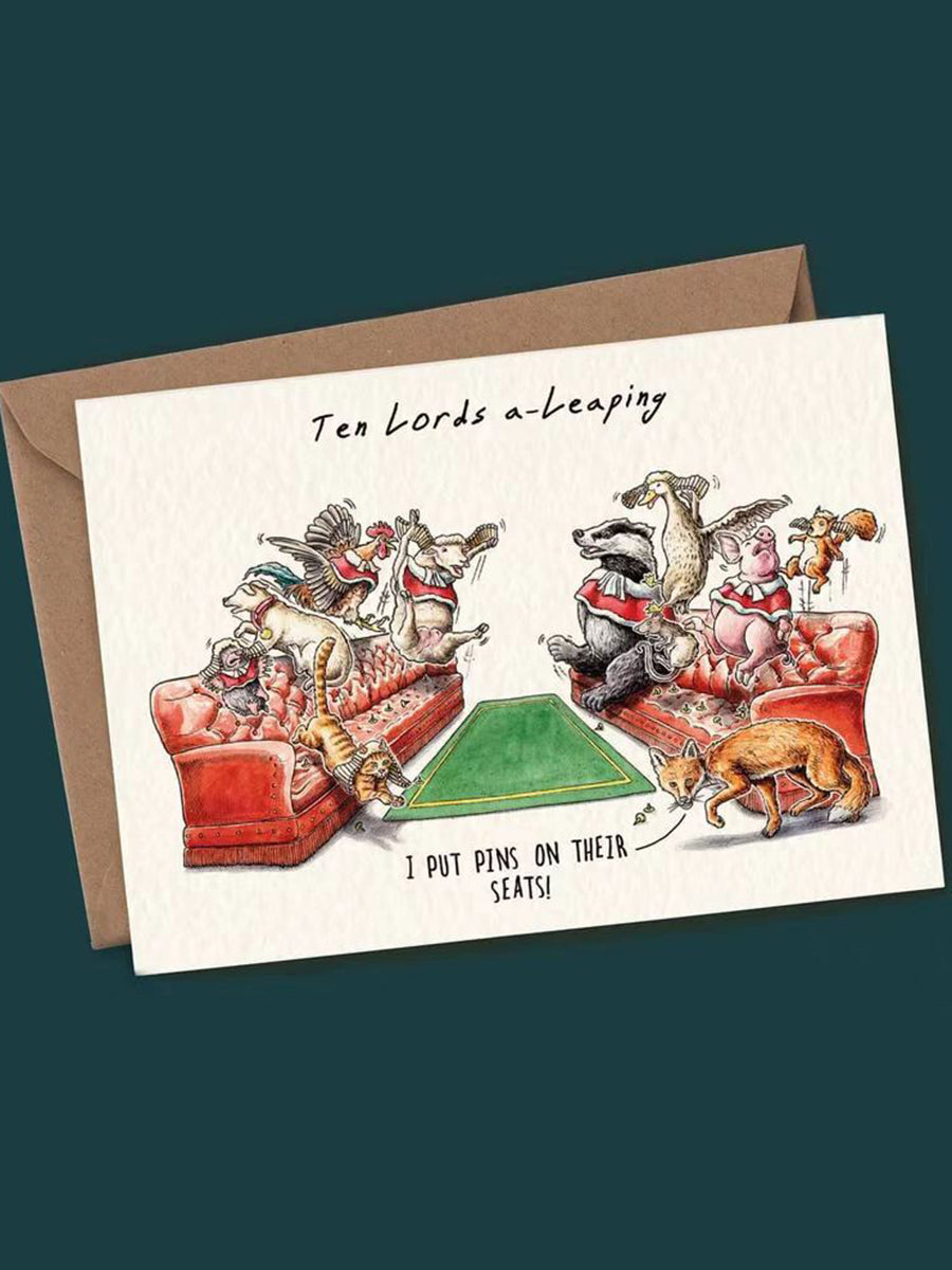 Douze jours d'ensemble de carte de Noël