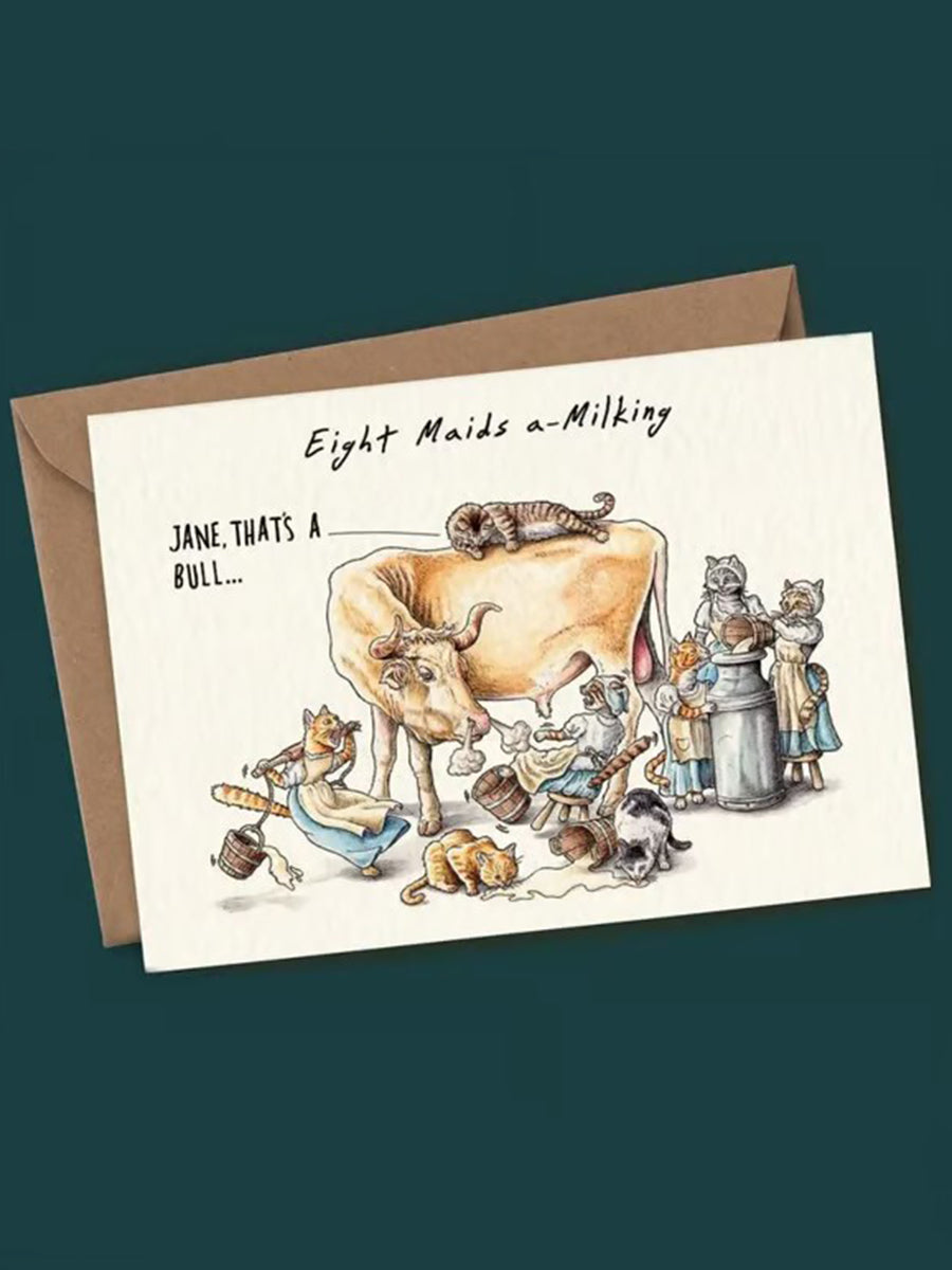 Douze jours d'ensemble de carte de Noël