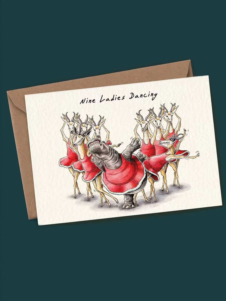 Douze jours d'ensemble de carte de Noël