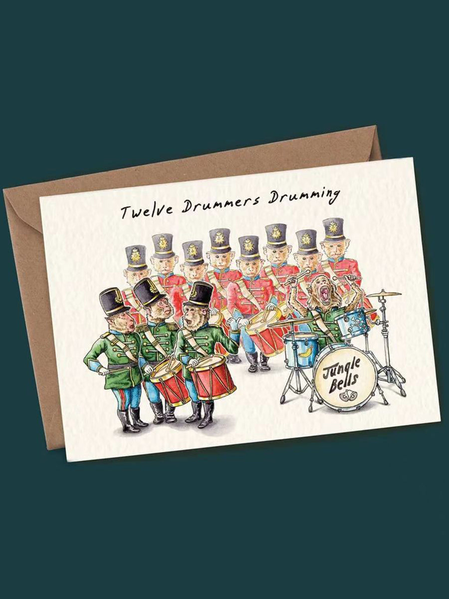 Douze jours d'ensemble de carte de Noël