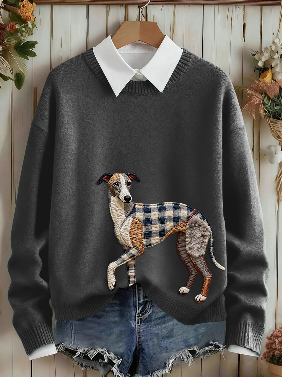 Pull Dog Art Femme