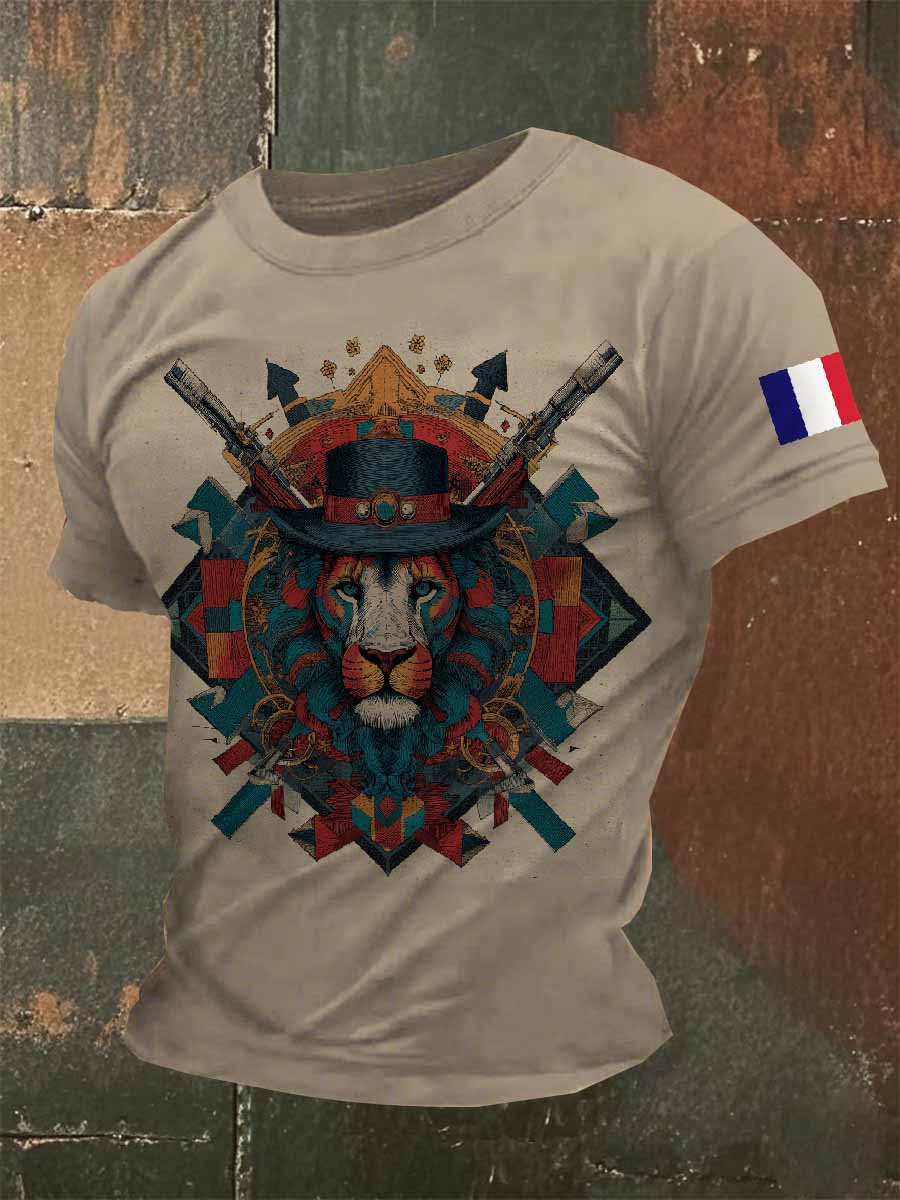 T-Shirt Décontracté Imprimé Vintage