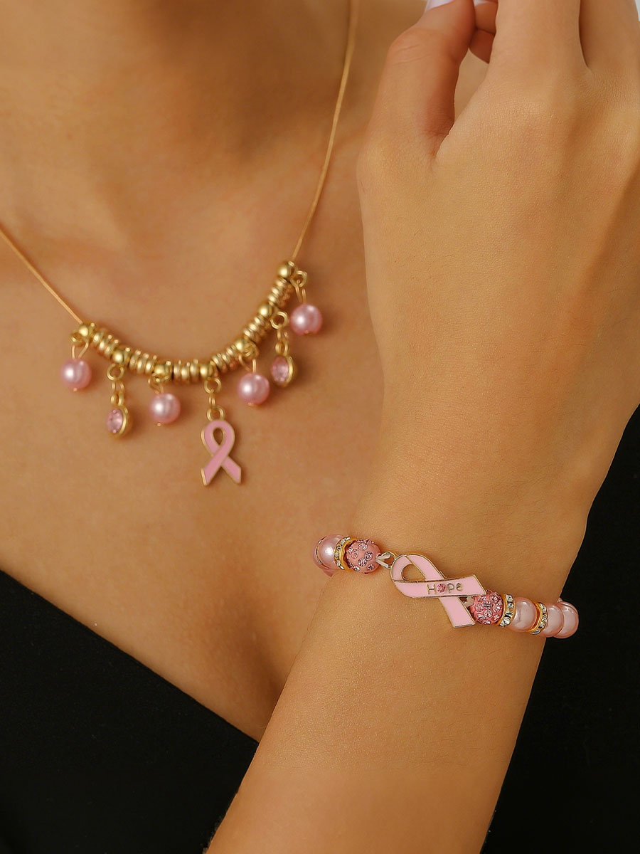 Sensibilisation au cancer du sein Accessoires ruban rose pour femmes