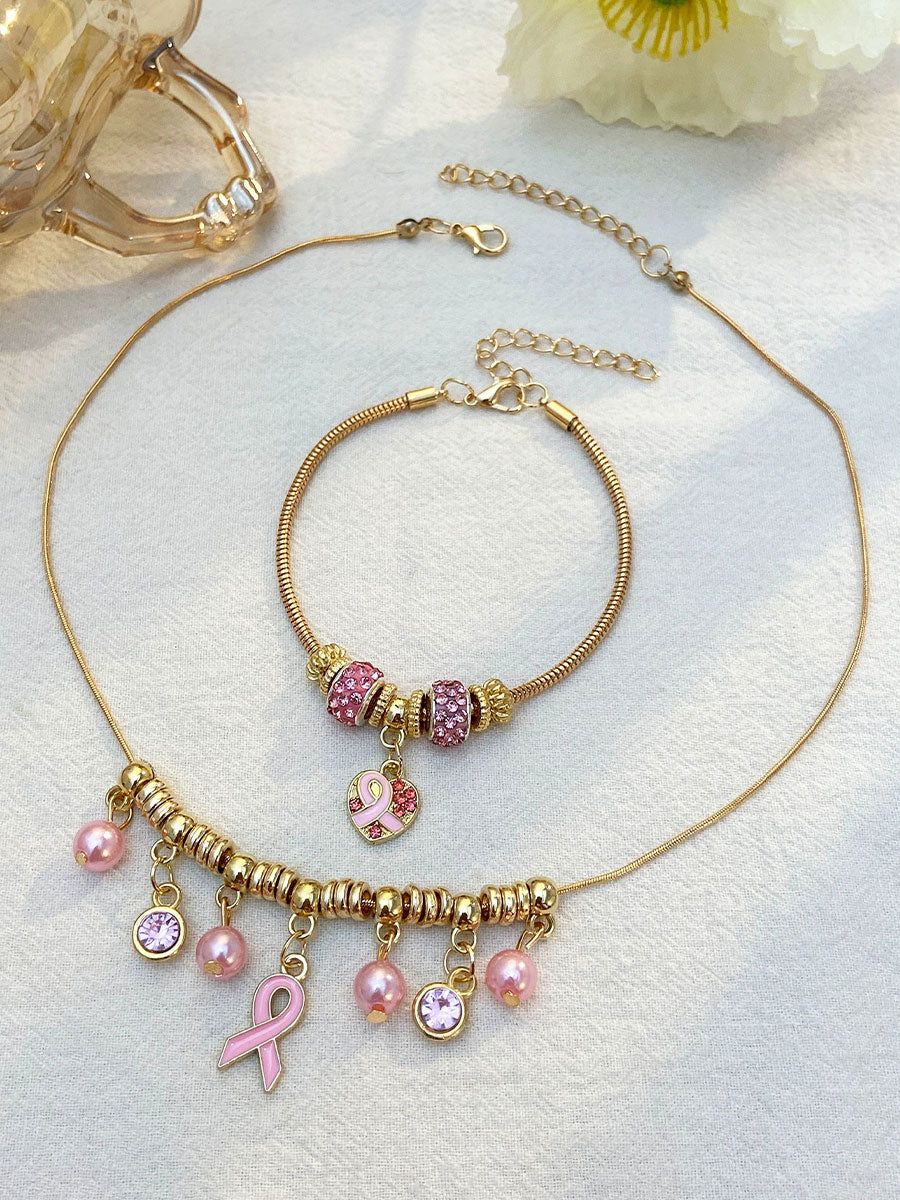 Sensibilisation au cancer du sein Accessoires ruban rose pour femmes
