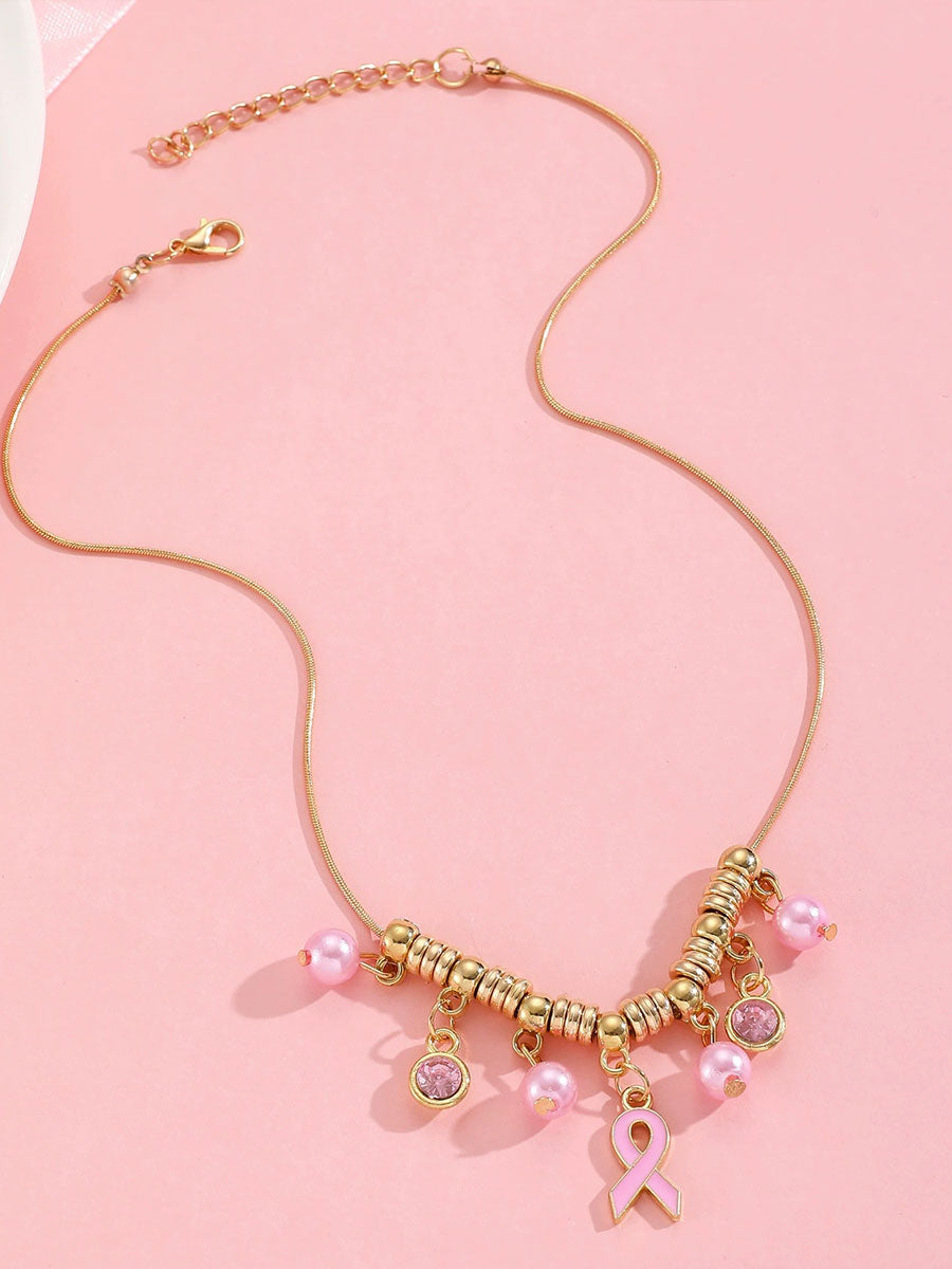 Sensibilisation au cancer du sein Accessoires ruban rose pour femmes