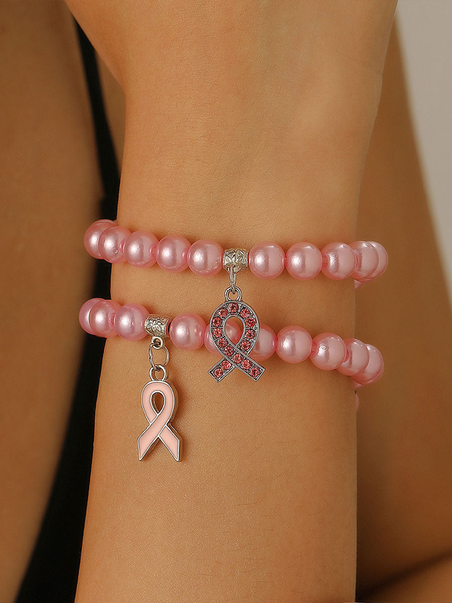 Sensibilisation au cancer du sein Accessoires ruban rose pour femmes