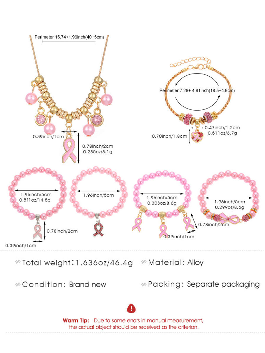 Sensibilisation au cancer du sein Accessoires ruban rose pour femmes