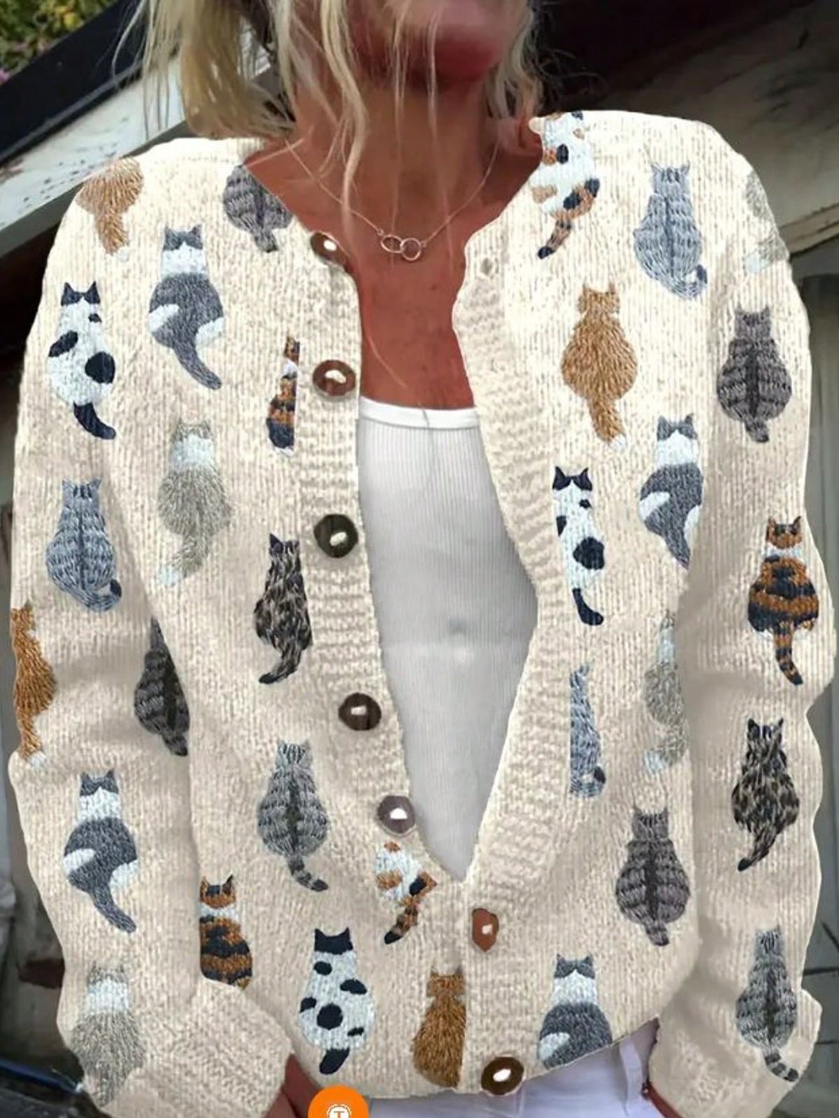 Cardigan imprimé animal pour femmes
