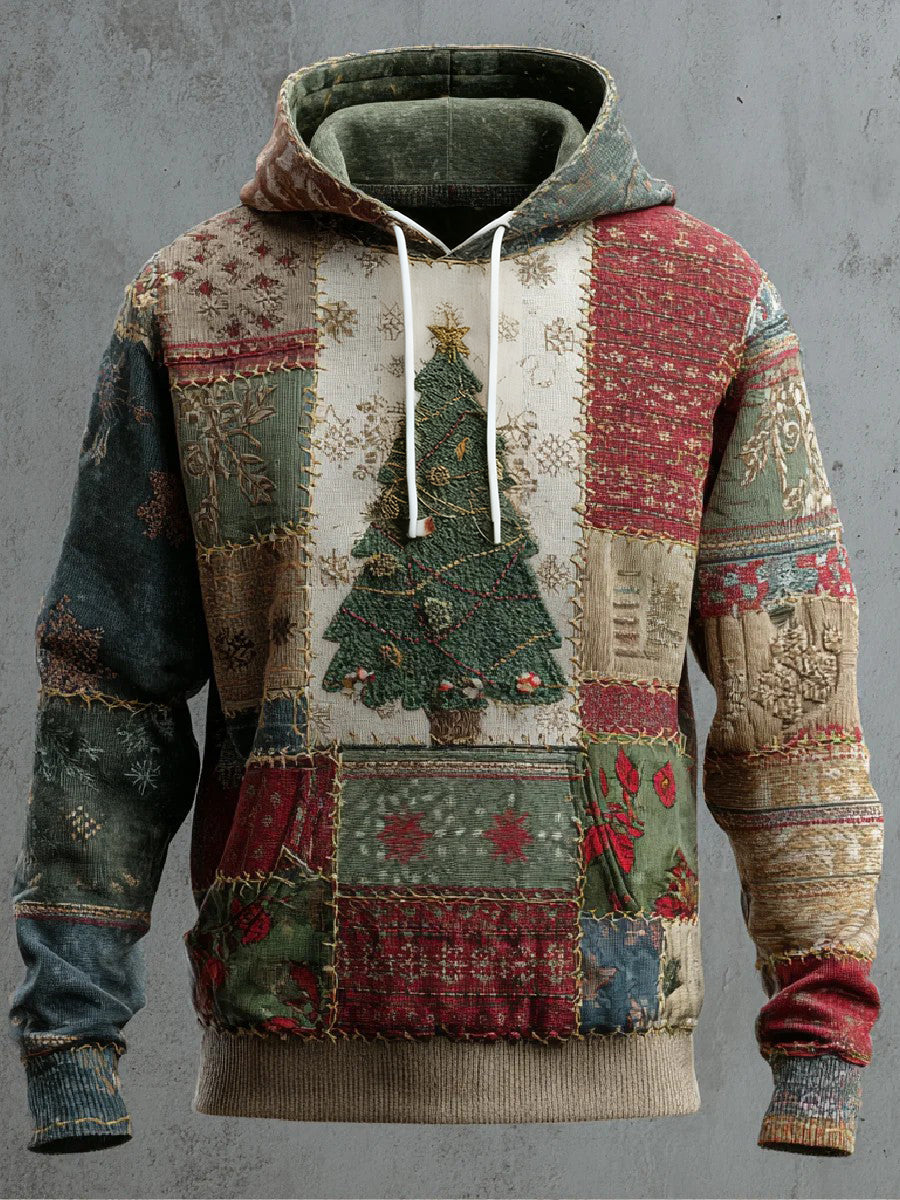 Hoodie de Noël des hommes avec des poches