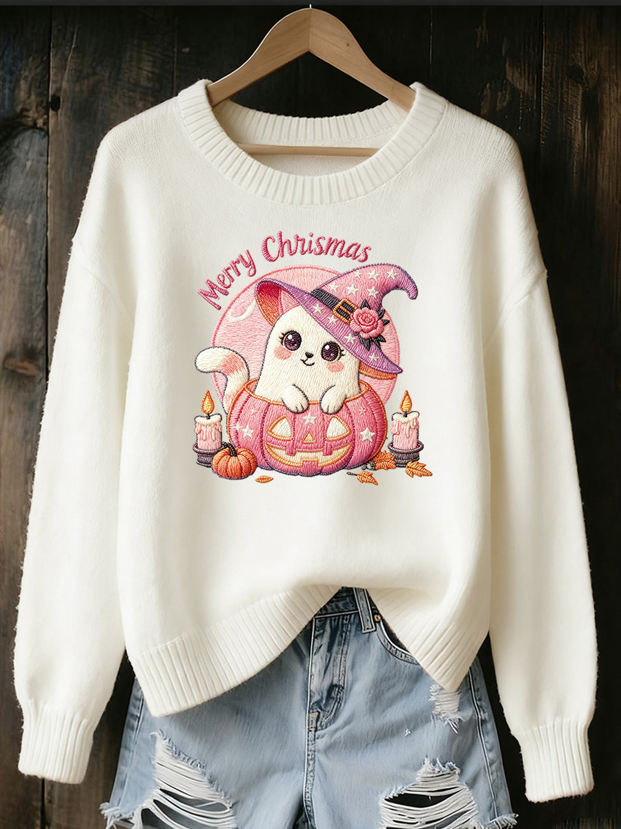 Pull Femme Souvenir Imprimé Art de Noël