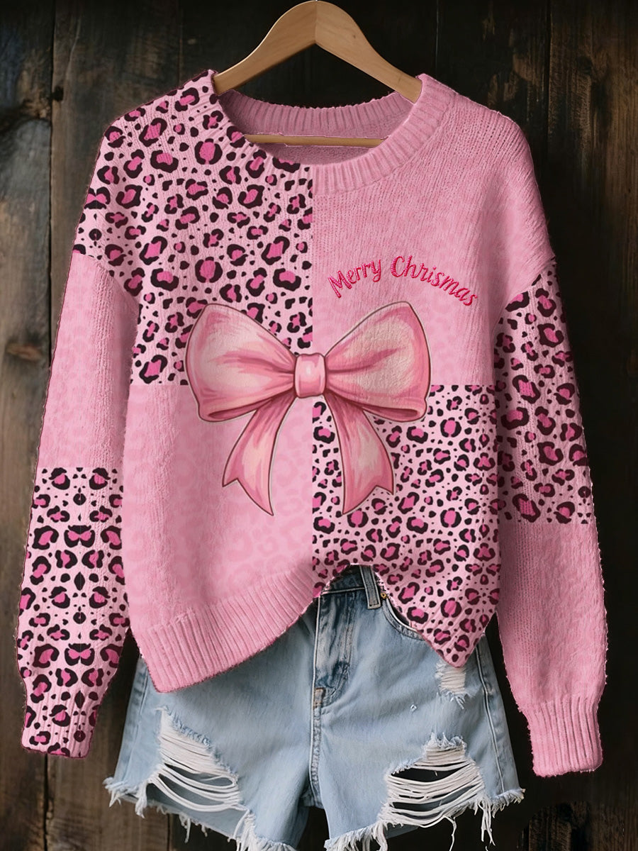 Pull Femme Souvenir Imprimé Art de Noël