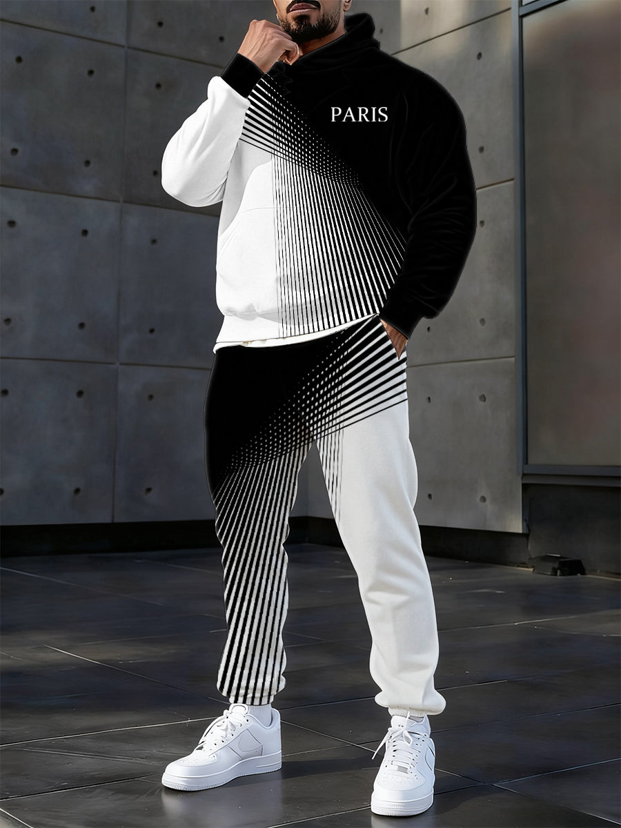 Hoodie occasionnel des hommes et l'ensemble de pantalon