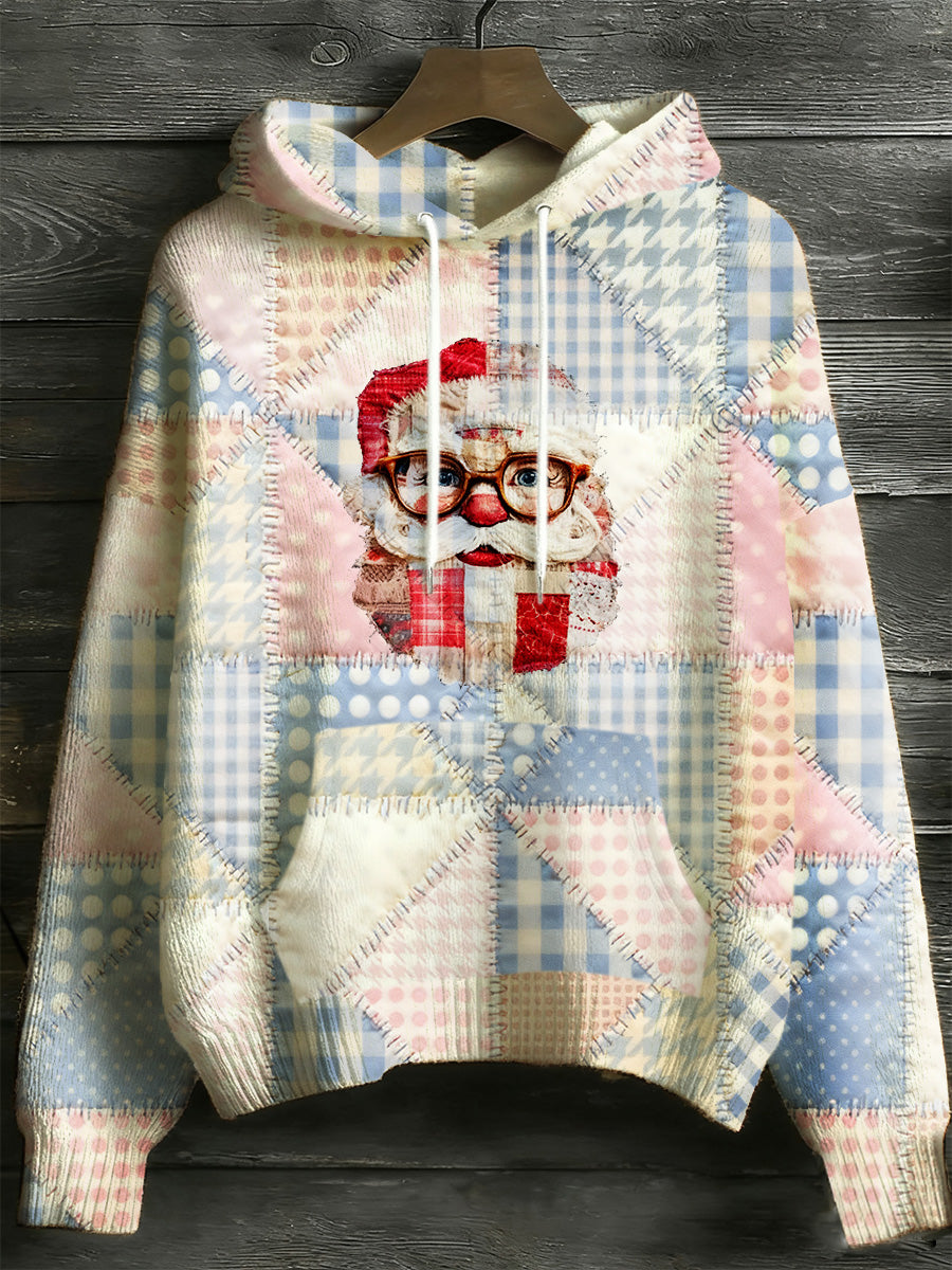 Pull imprimé art à manches longues de Noël pour femmes