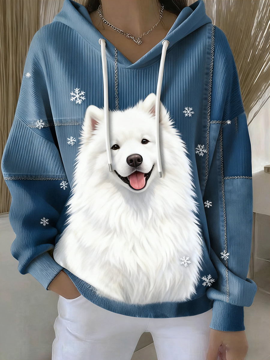 Vintage Animal Art Print à capuche rétro décontracté pour femmes