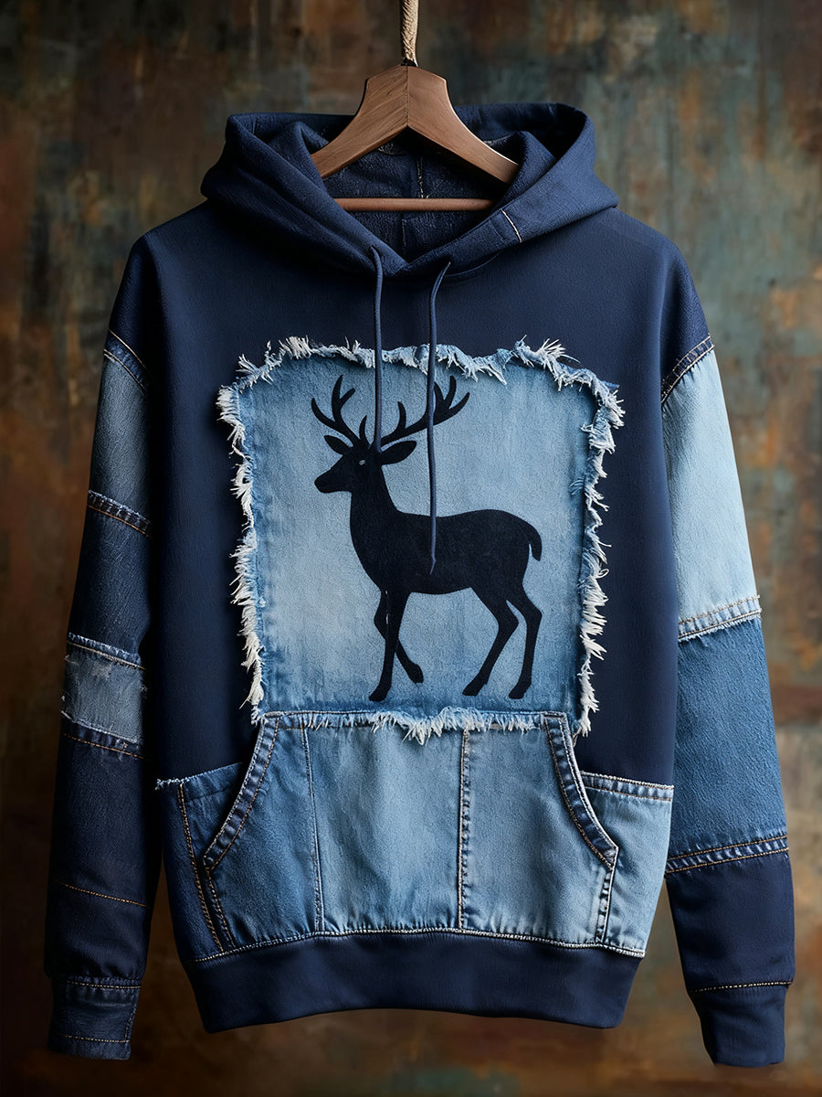 Unisexe Animal Art Print Casual Vintage Hoodie