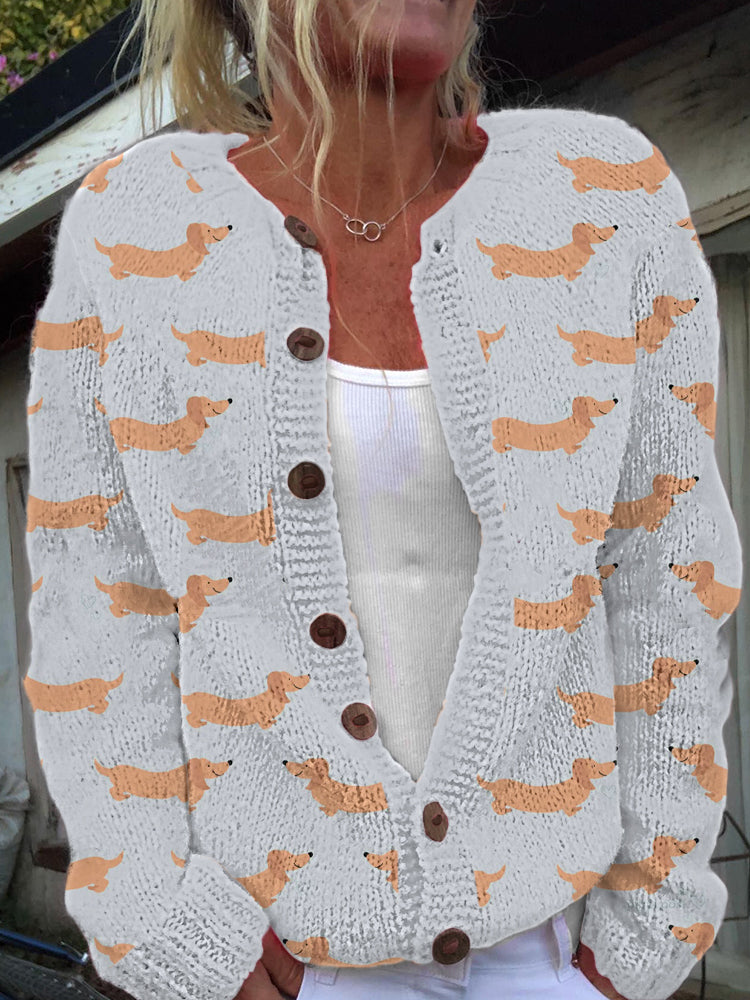 Veste Femme Imprimé Animal Style Cardigan