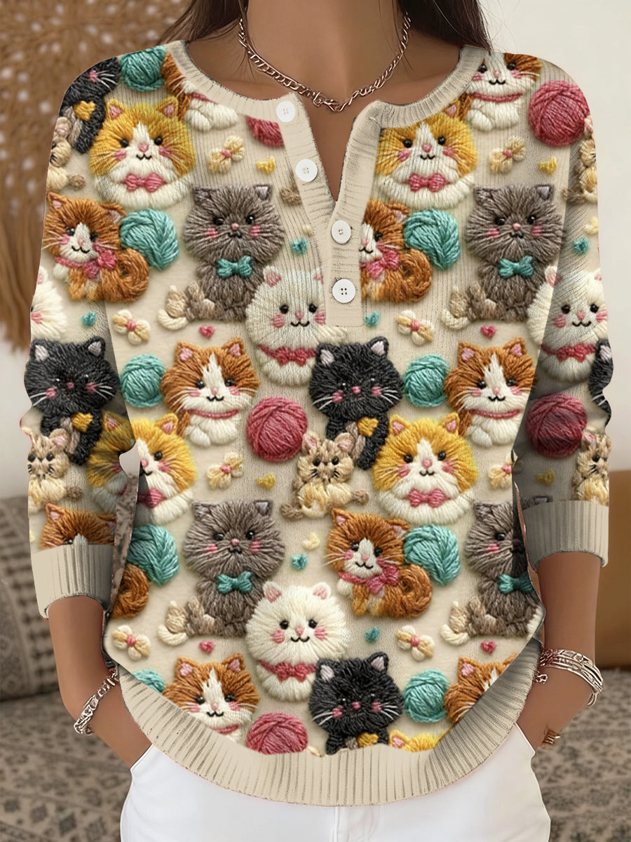 Haut Cats Art Print Femme