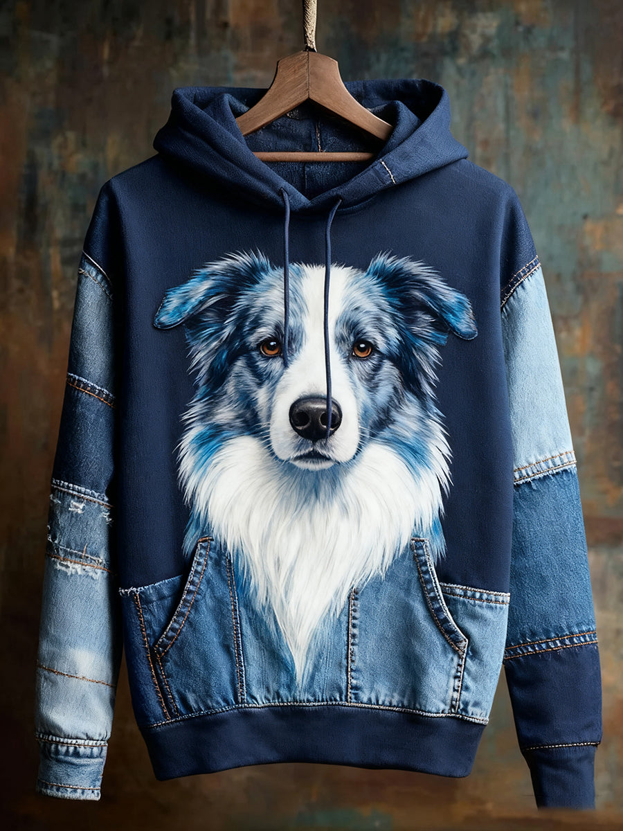 Unisexe Animal Art Print Casual Vintage Hoodie