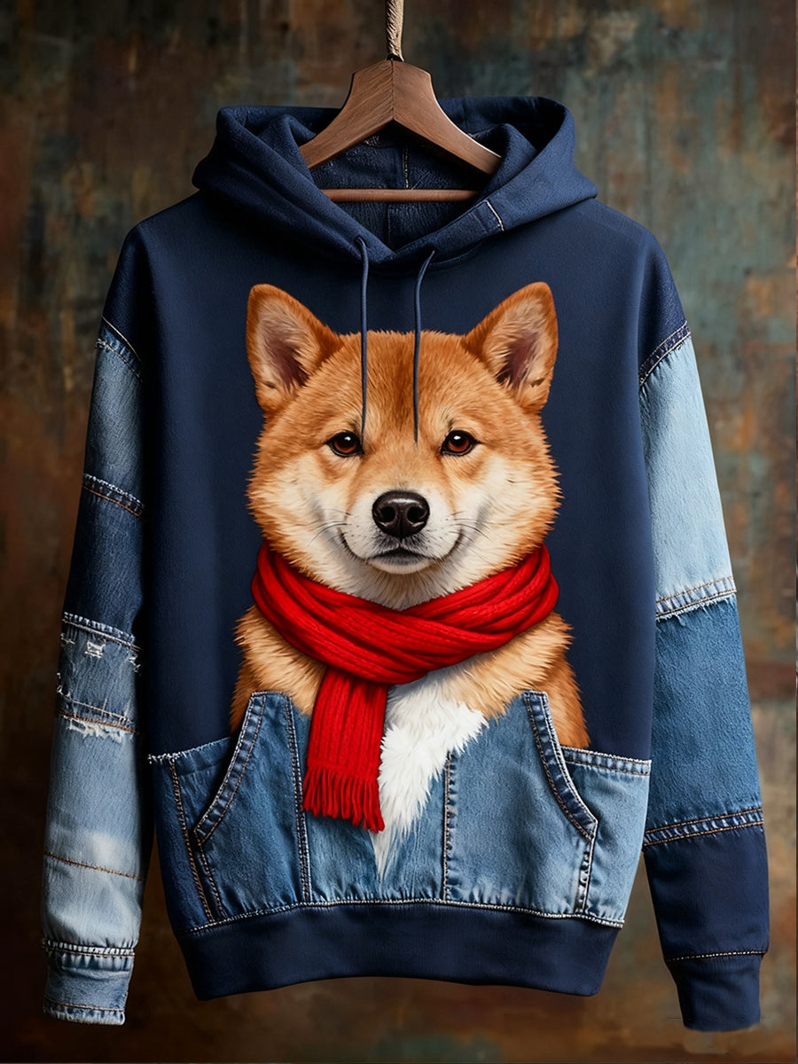 Unisexe Animal Art Print Casual Vintage Hoodie