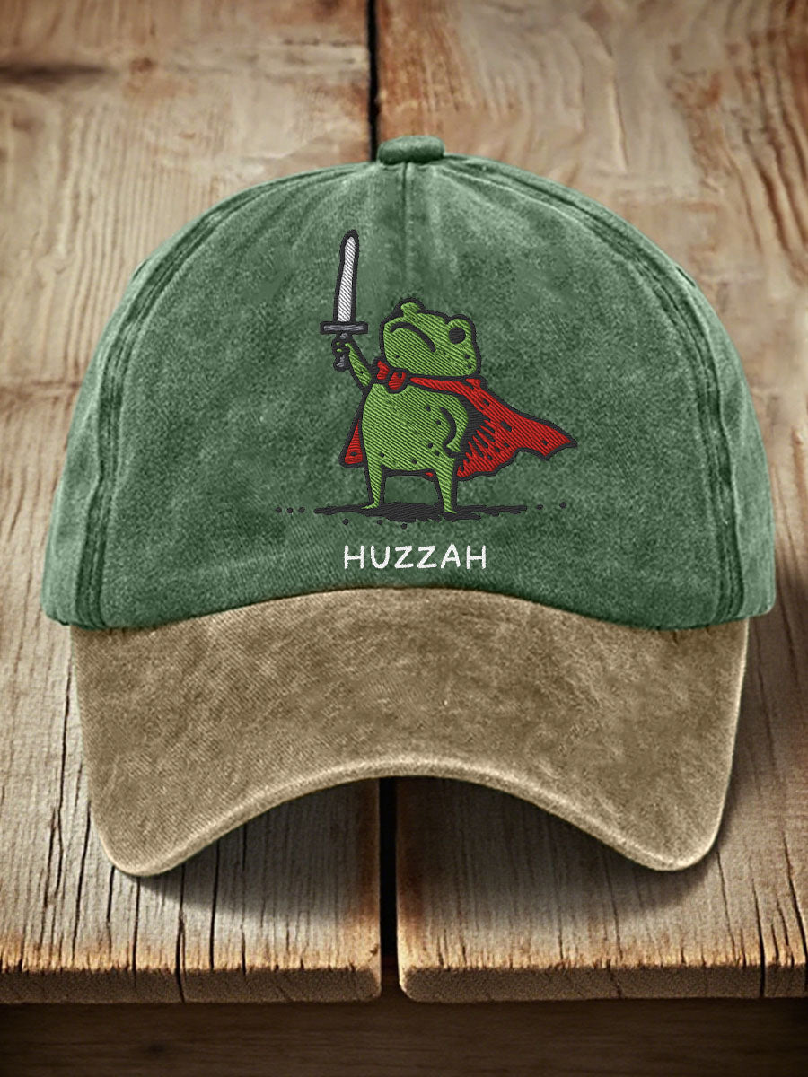 Casquette brodée Huzzah Frog Unisexe