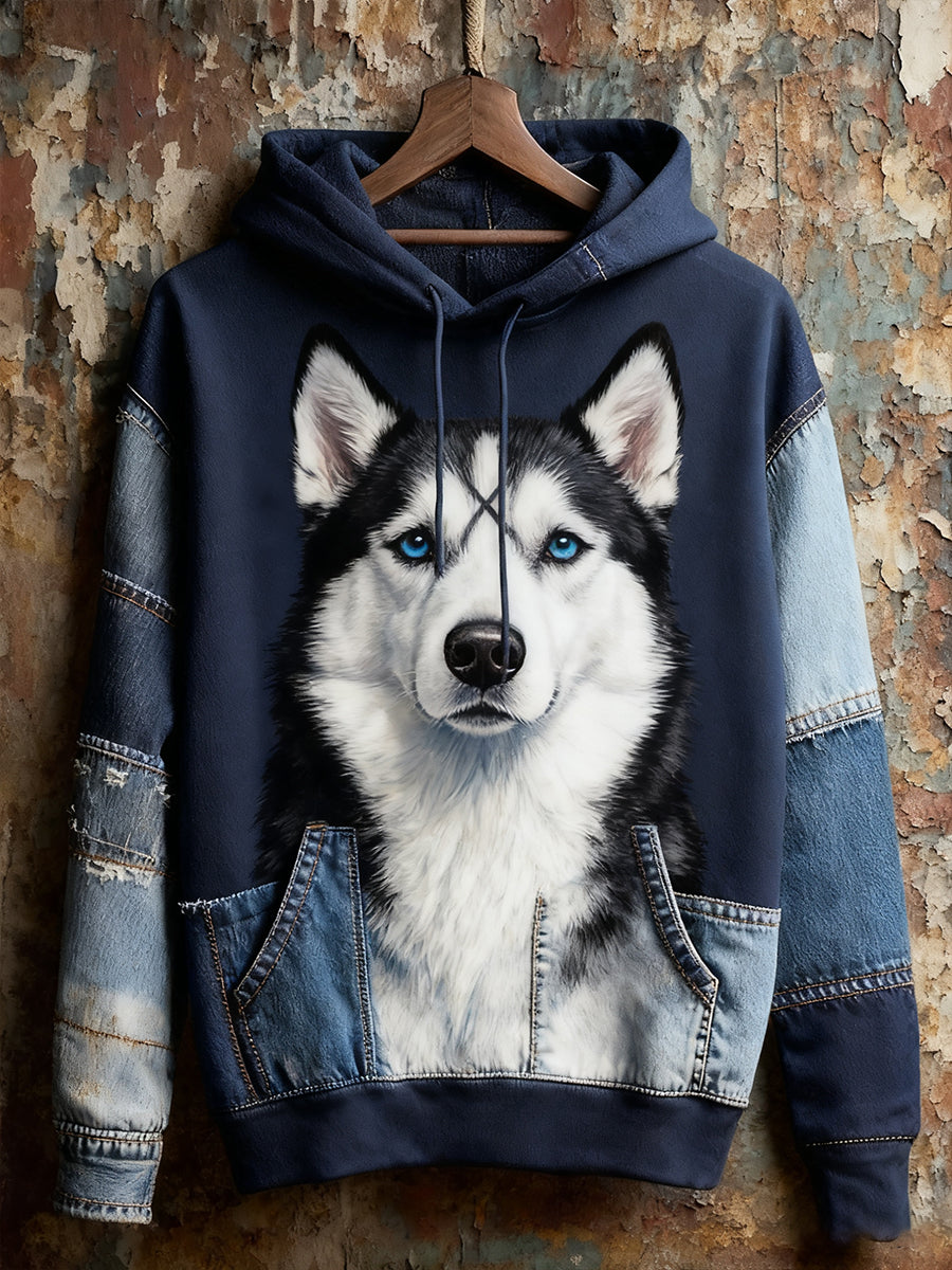 Unisexe Animal Art Print Casual Vintage Hoodie