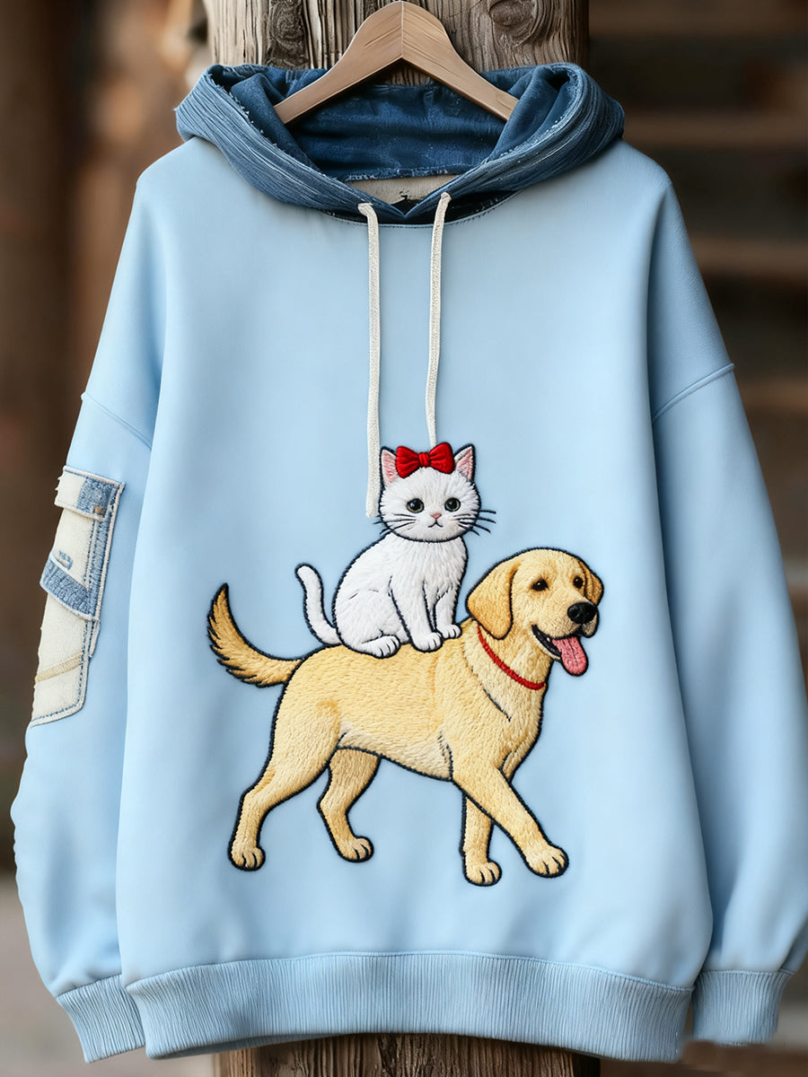 Unisexe Animal Art Print Casual Vintage Hoodie