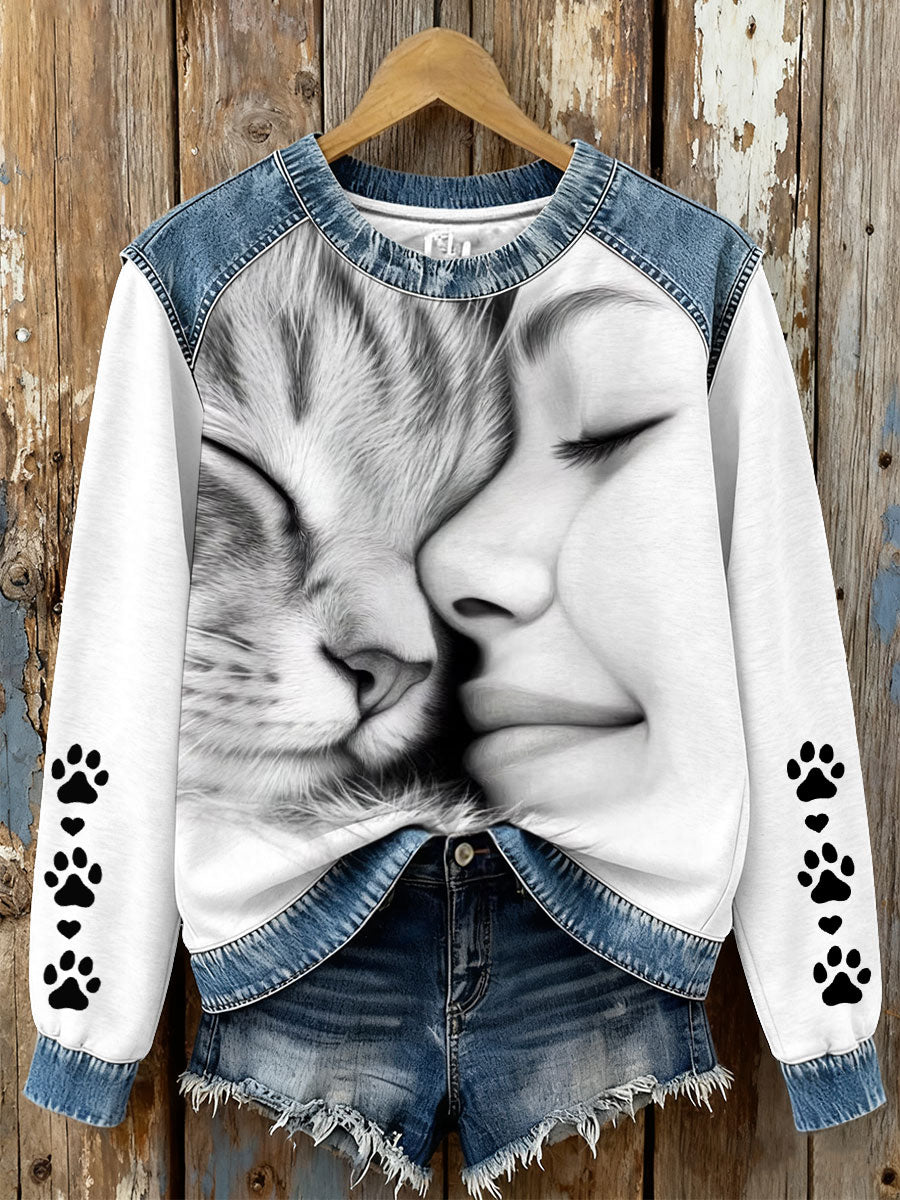 Femmes Cat Sweatshirts