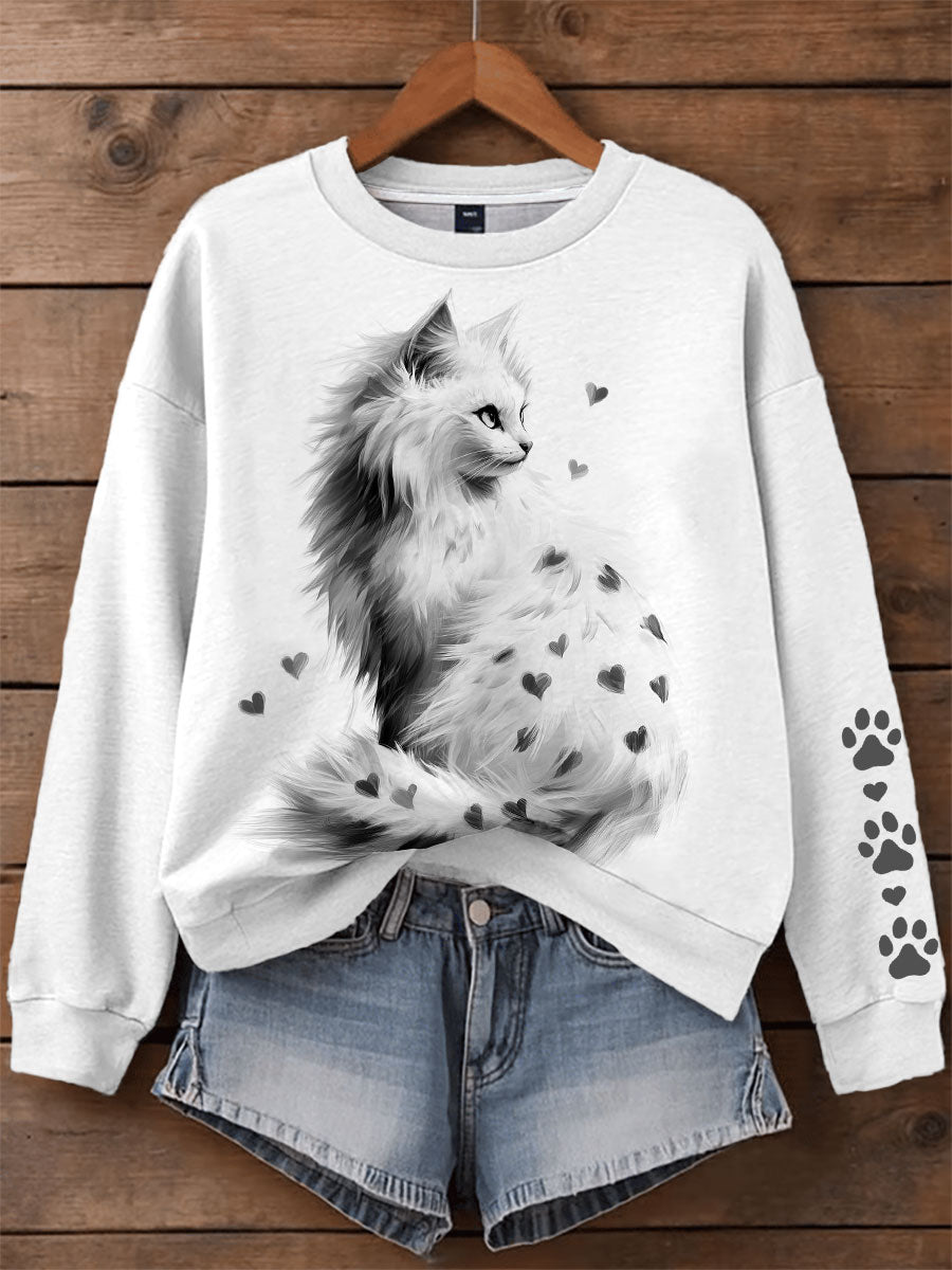 Sweatshirts chat pour femmes