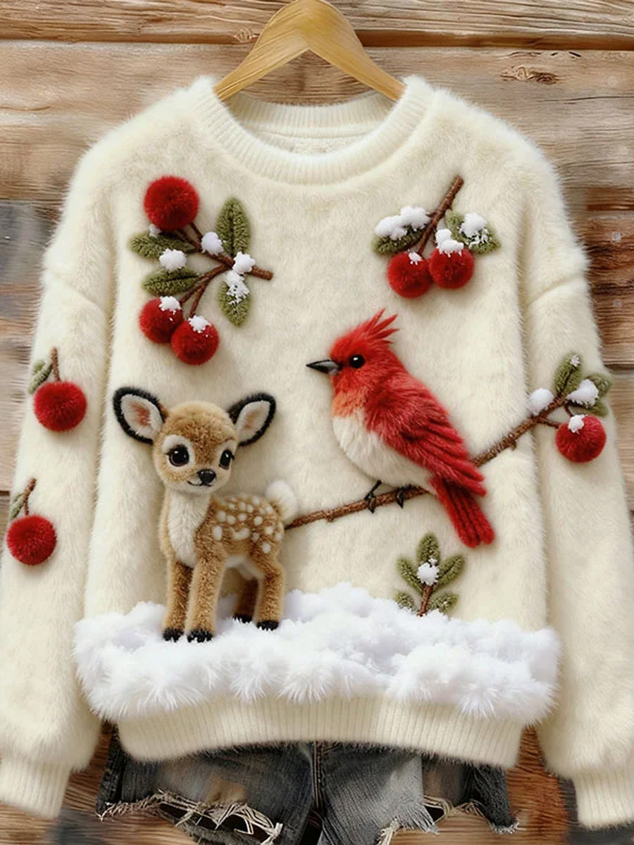 Top en flanelle décontracté à imprimé animal rétro pour femmes