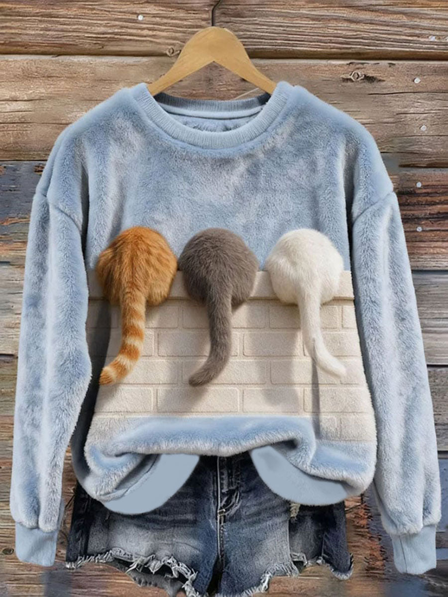 Chandail à capuchon Cat's Butt Flannel Femme