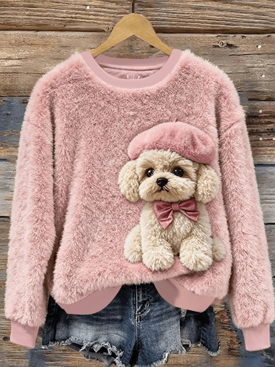 Sweat à capuche en flanelle pour femmes