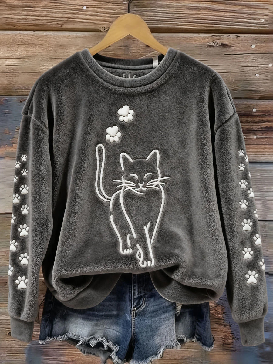 Top en flanelle décontracté à imprimé animal rétro pour femmes