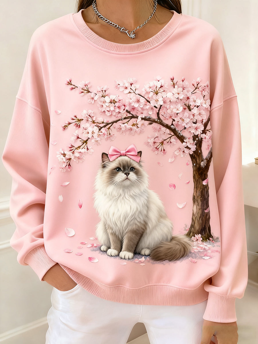 Haut confortable rétro imprimé art animal pour femmes