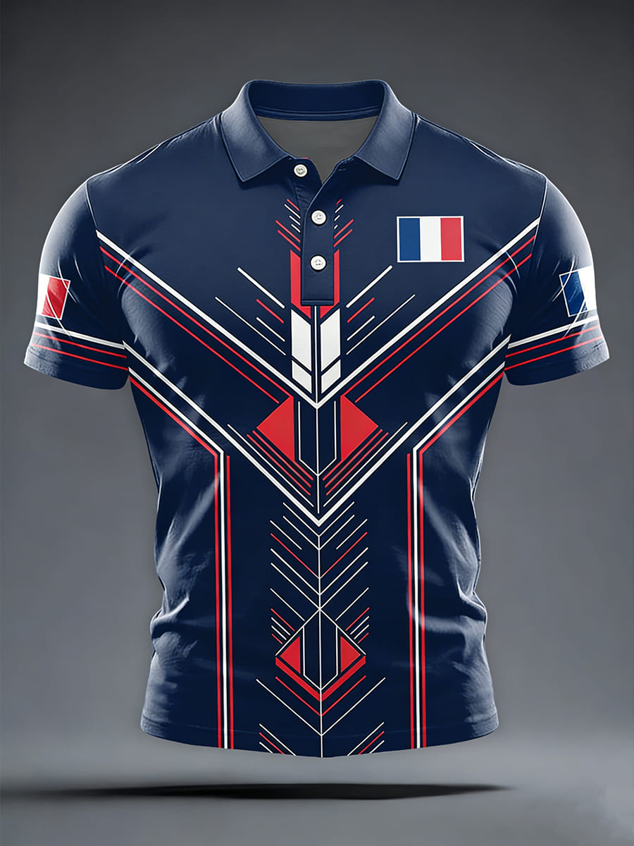 Chemise manches courtes France Rugby Fan pour homme