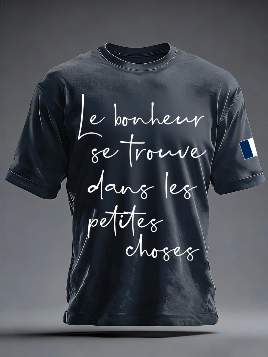 T-shirt imprimé French Proverb Homme