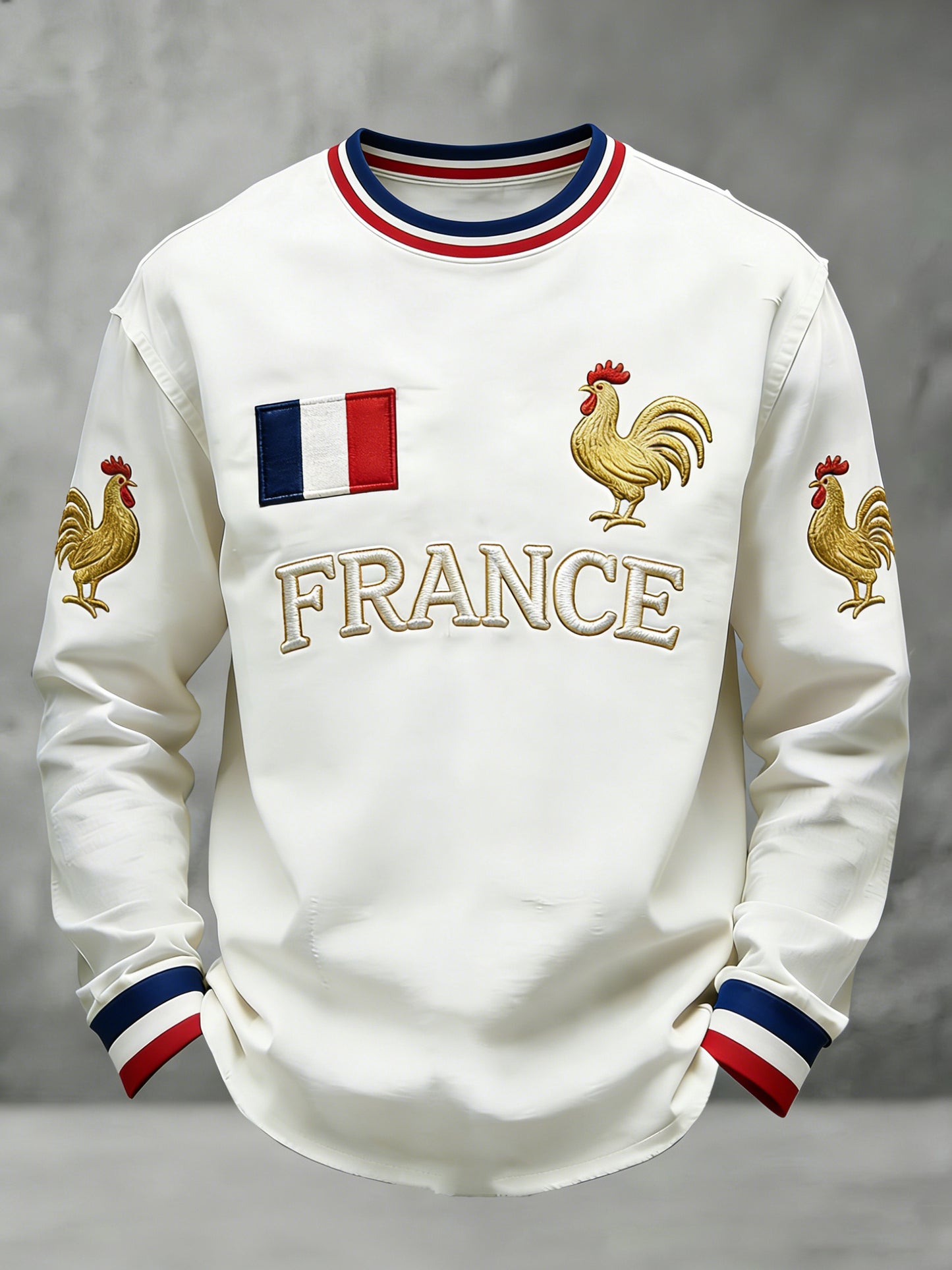 T-shirt à manches longues pour hommes French Football Fan Art Print