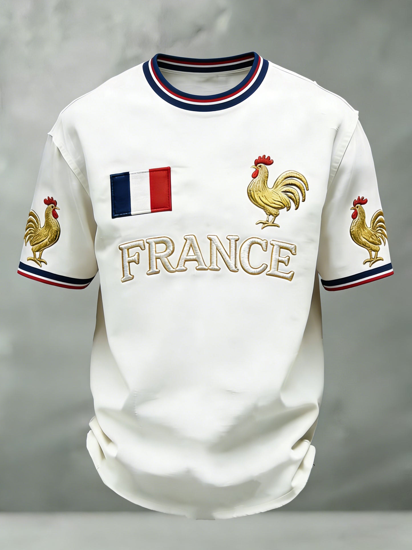 T-shirt à manches courtes pour hommes French Football Fan Art Print