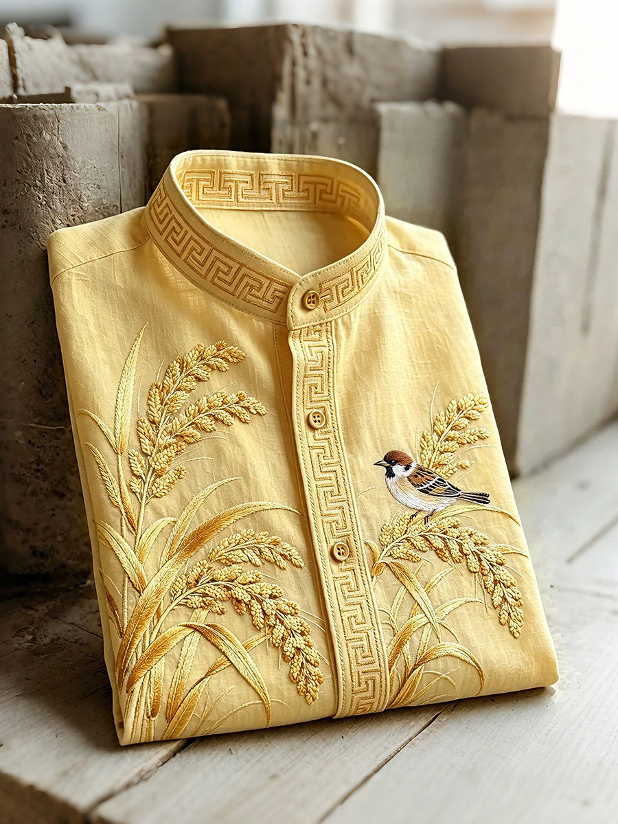 Chemises à manches courtes Vacation Wheat Ear pour hommes