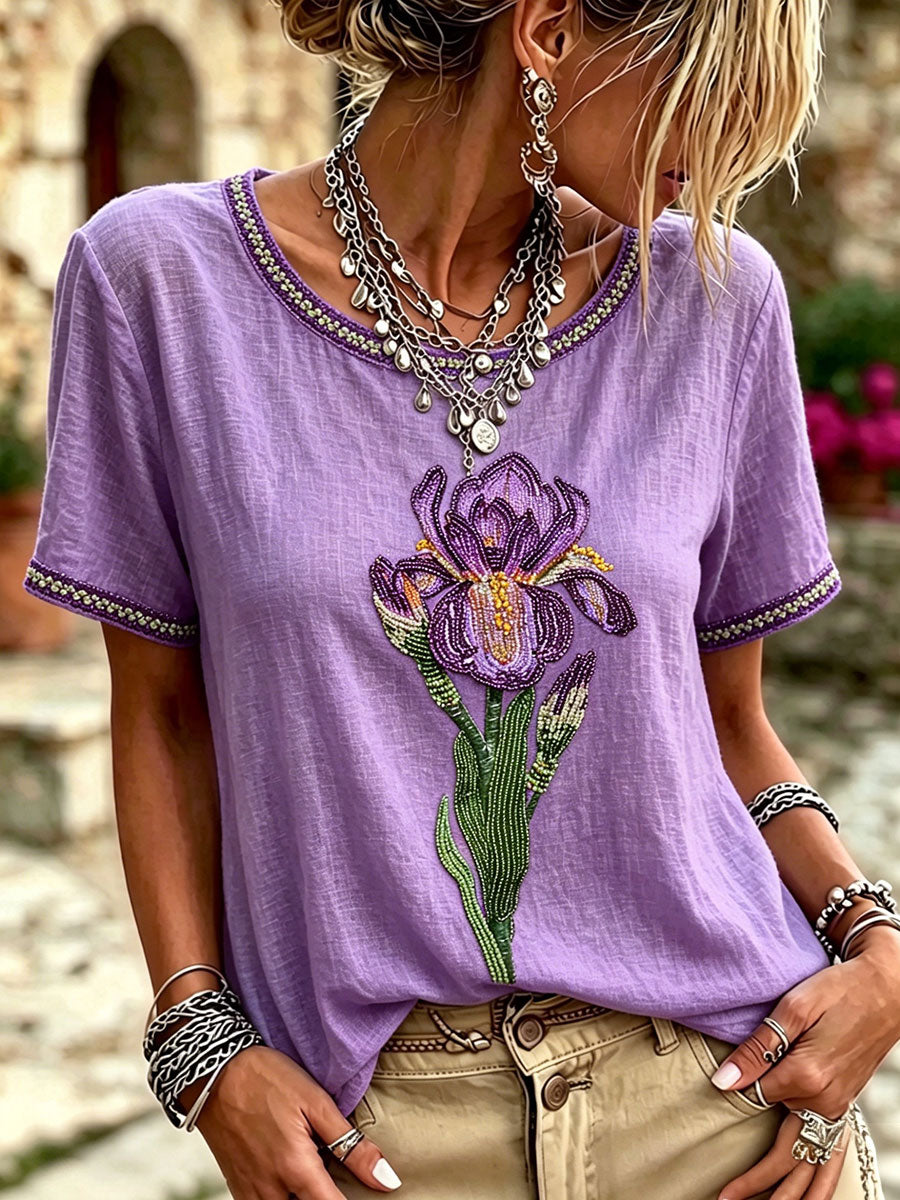 Hauts floraux violets pour la Journée mondiale de la lutte contre la maladie d’Alzheimer