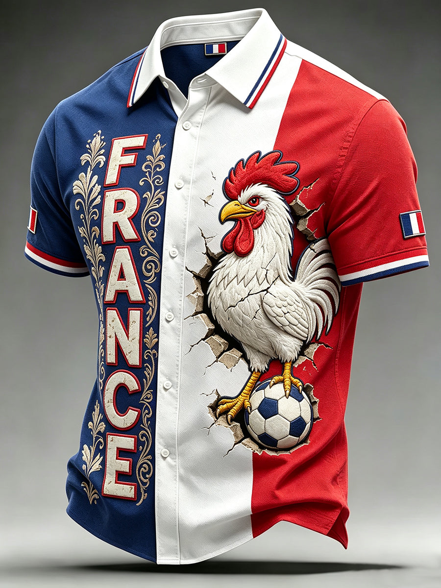 Maillot France Football pour homme à manches courtes