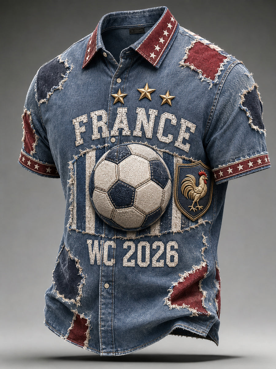 Maillot France Football pour homme à manches courtes